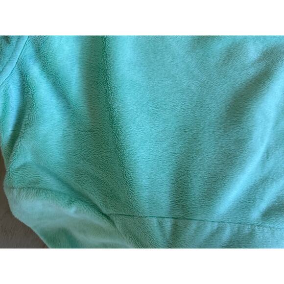 Free country fleece zip up sweatshirt in light blue/green jacket soft warm wintr - Picture 6 of 6